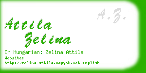 attila zelina business card